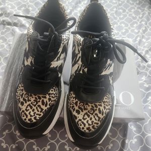 J. Lo Leppard Print Sneakers